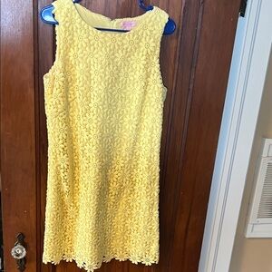 Lilly Pulitzer Yellow Floral Mini Dress
